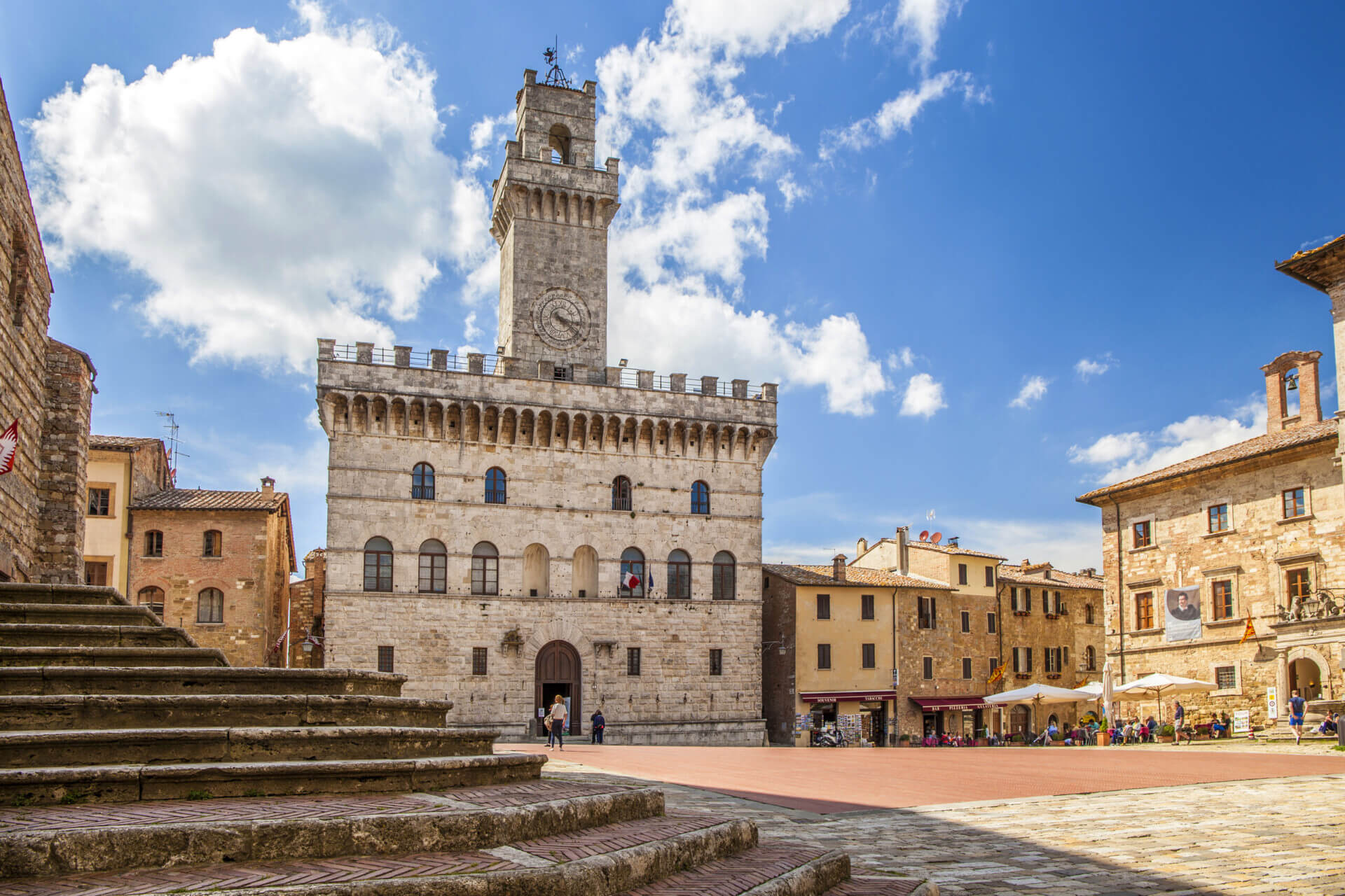 Palazzo,Comunale,(town,Hall),In,Piazza,Grande,,Antique,Montepulciano,Town,