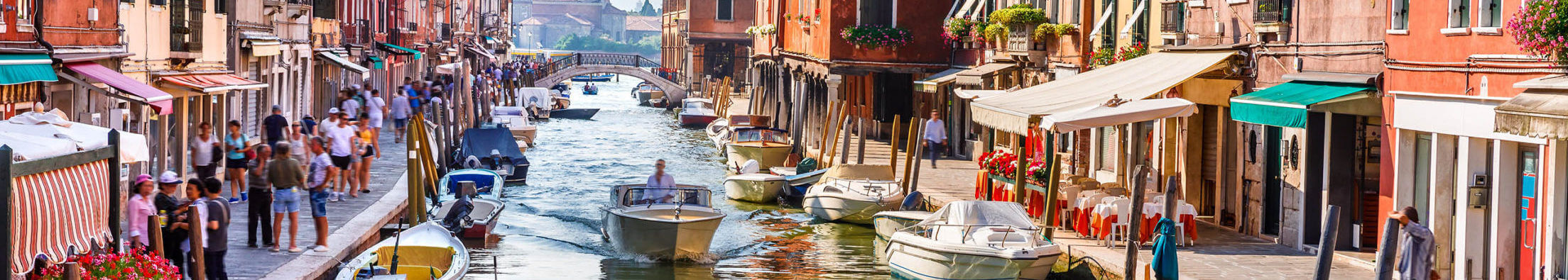 Island,Murano,In,Venice,Italy.,View,On,Canal,With,Boat