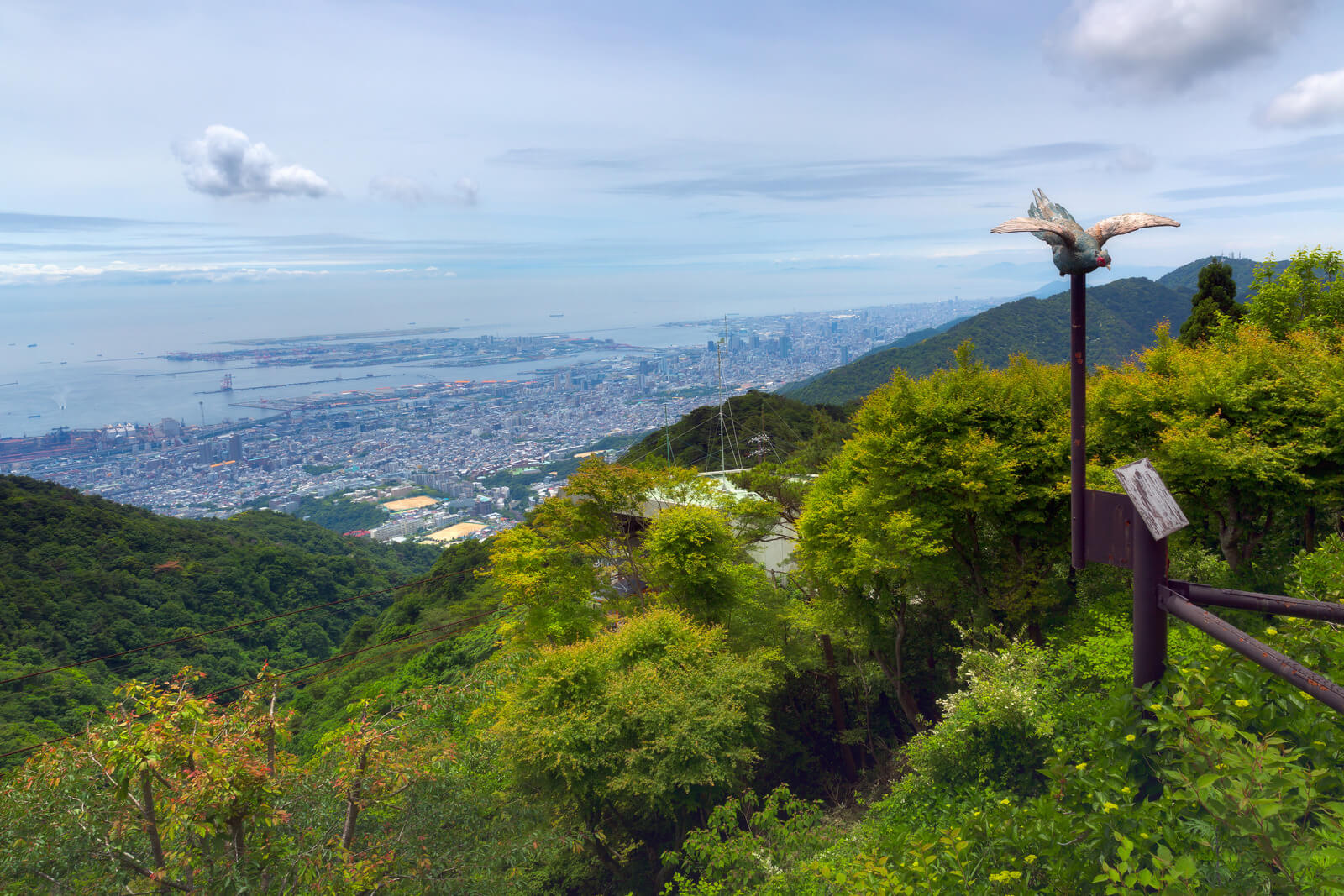 Kobe City in Mount Rokko