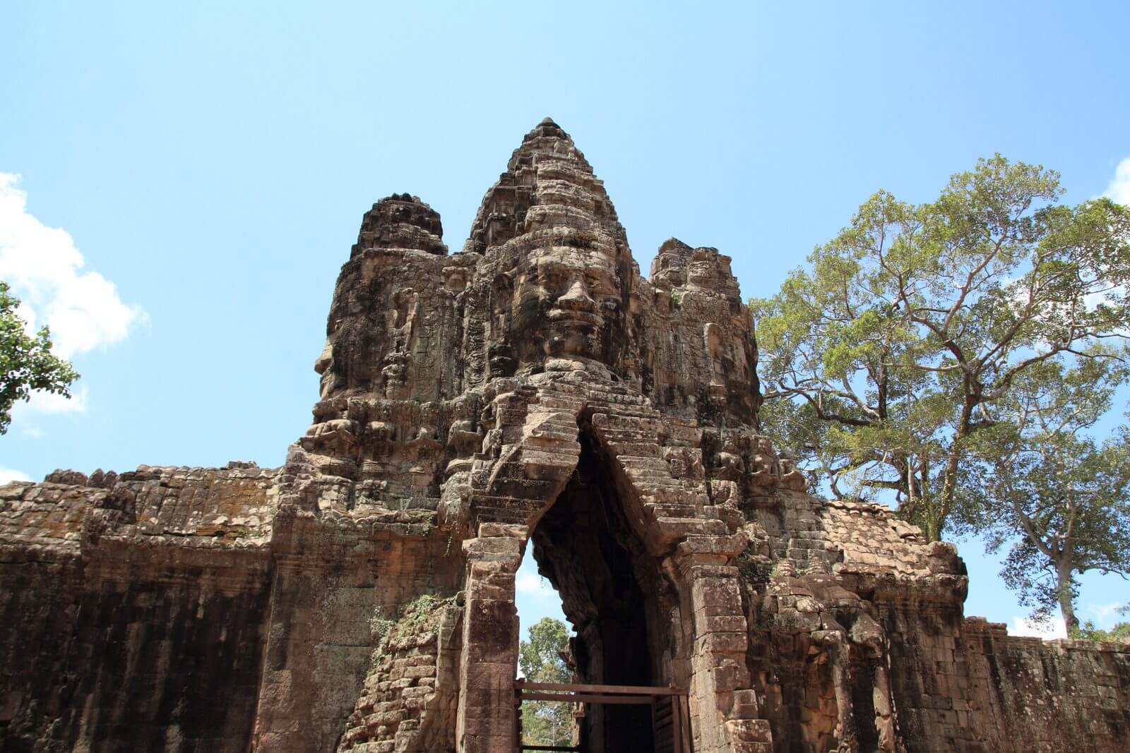 South gate of Angkor Thom in Cambodia