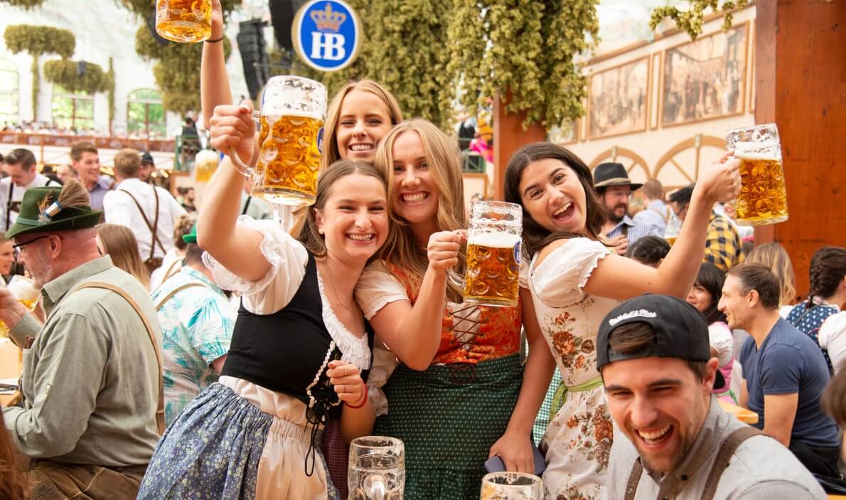 Beer Tent, Octoberfest in Munich, Germany