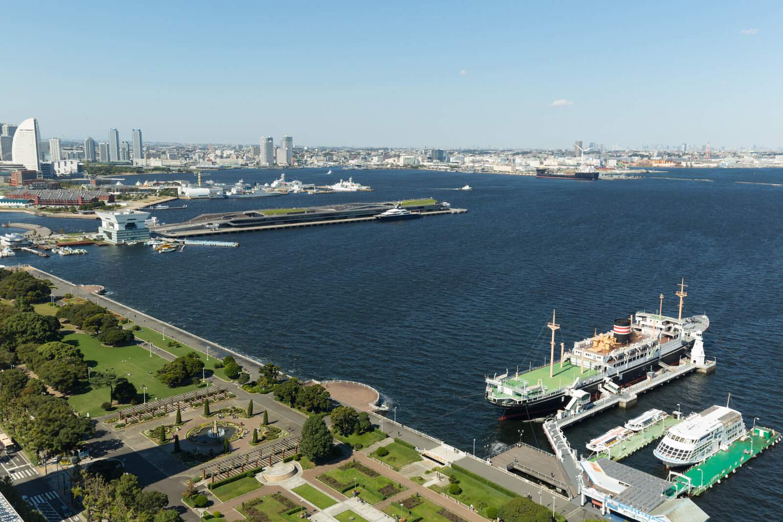 Yokohama Port and Yamashita Park