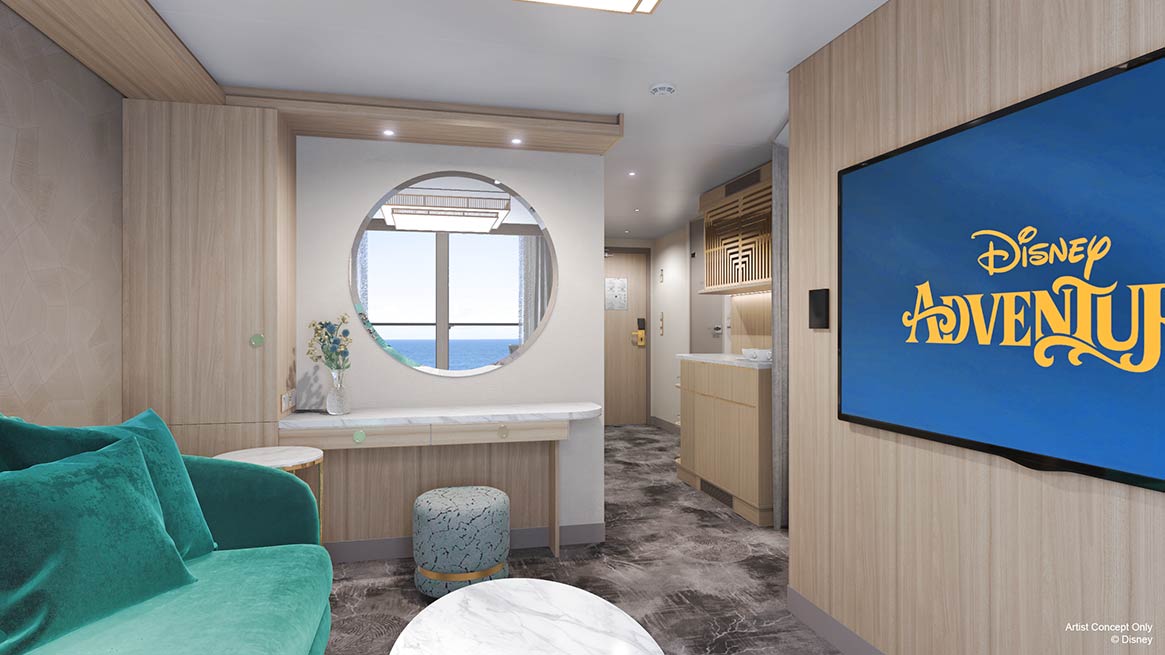 Concierge Family Stateroom with Oceanview Verandah３