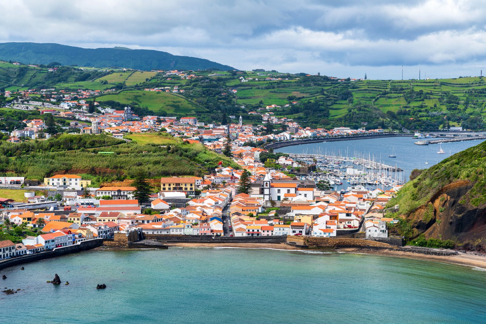 The Azores - Town of Horta on Faial Island